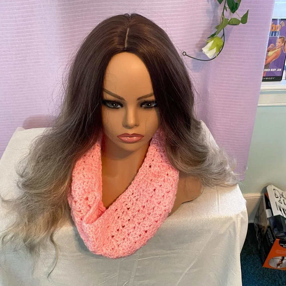 NWT Loretta Ann Creations Gorgeous Pink Cowl Scarf